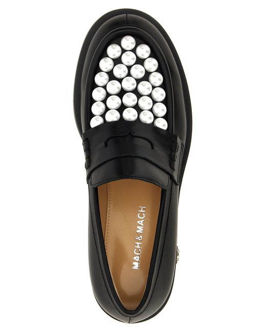 Mach &amp; Mach Black Sirene Loafers
