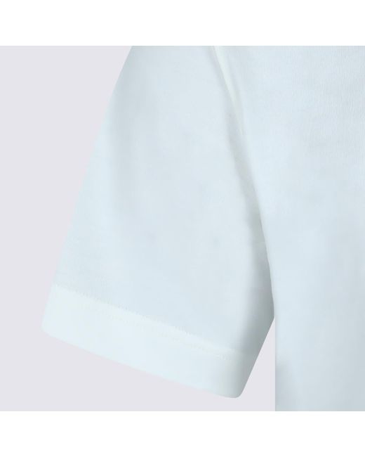 Burberry Blue Cotton T-Shirt for men