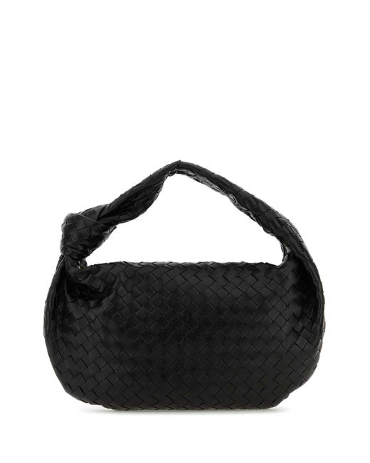 Bottega Veneta Black Nappa Leather Small Jodie Handbag
