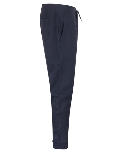 Ralph Lauren Blue Double-Knit Jogging Trousers for men