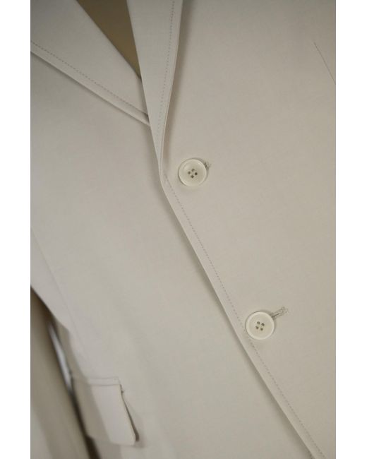 Daniele Alessandrini Natural Oversized Single-Breasted Suit for men