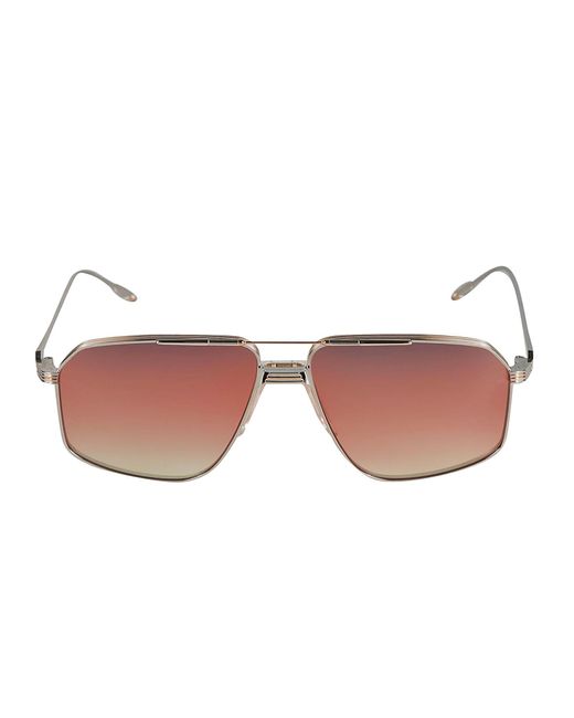 Jacques Marie Mage Pink Aviator Sunglasses