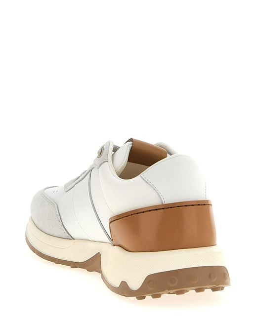 Tod's White 'Running' Sneakers for men
