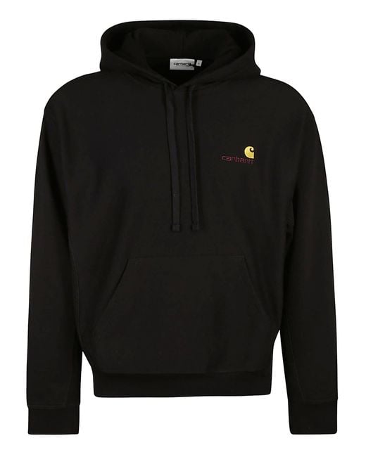 Carhartt Black Hooded American Script Sweat for men