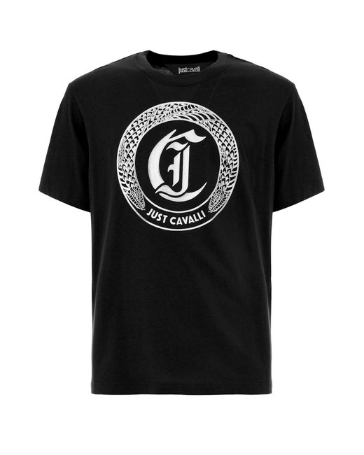 Roberto Cavalli Black Just Cavalli T-Shirt for men