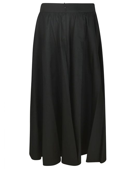 Patou Black Garbadine Mini Skirt