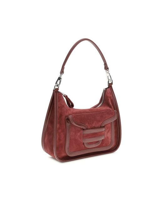 Pierre Hardy Red Bordeaux Calf Leather Bos Taurus Shoulder Bag
