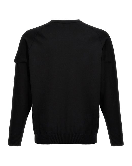 C P Company Black The Metropolis Series Sweater, Cardigans for men