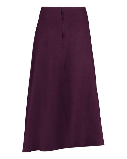 Jil Sander Purple Wool Skirt