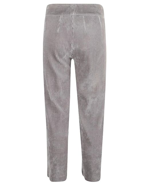 Avenue Montaigne Gray Corduroy Cropped Trousers