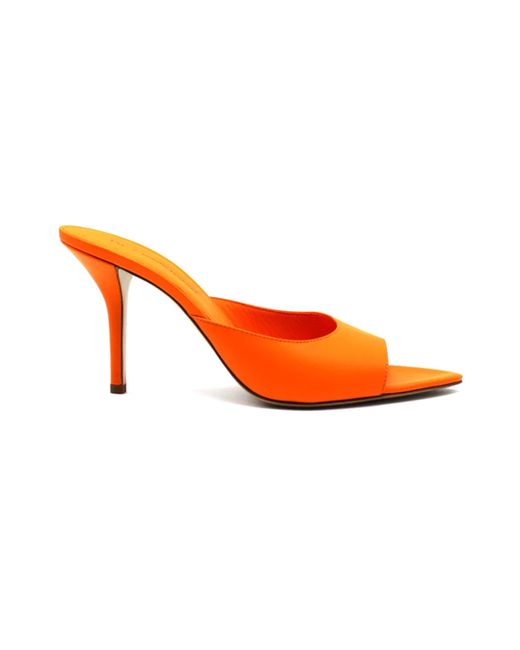 Gia Borghini Orange Sandal Toe Perni 04
