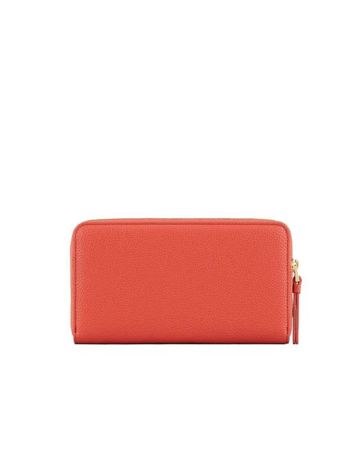 Giorgio Armani Red Myea Brick Orange Wallet