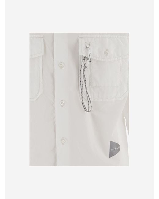 And Wander White Shirt Cotton-Blend for men