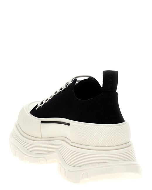 Alexander McQueen White Canvas Sack Sneakers for men