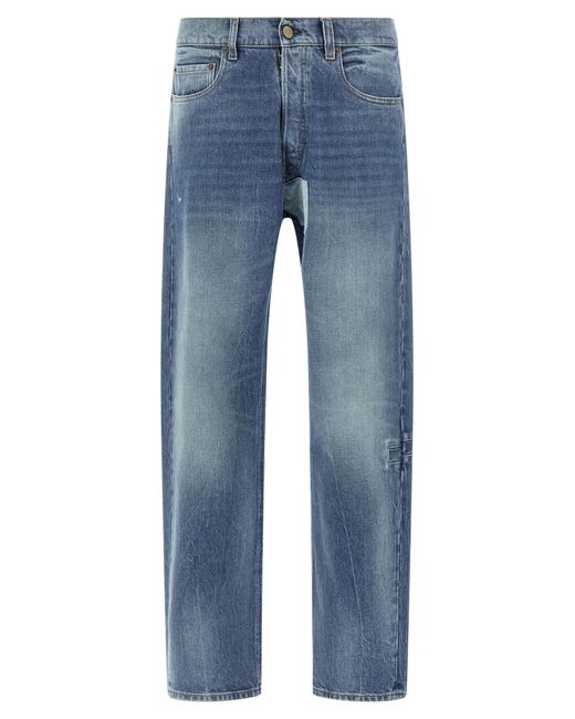 Maison Margiela Blue Patch Jeans for men