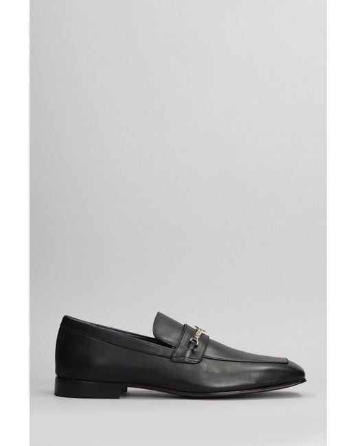 Christian Louboutin Gray Mj Moc Loafers In Black Leather for men