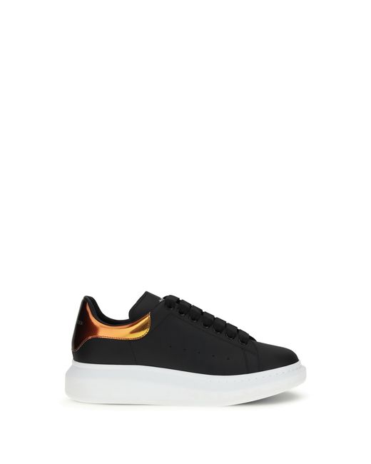 McQueen Black Leather Sneakers for men