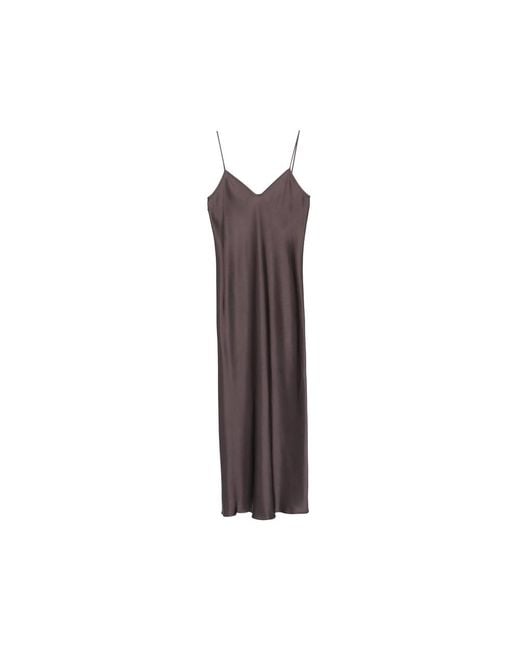 Antonelli Brown V-Neck Slip Maxi Dress