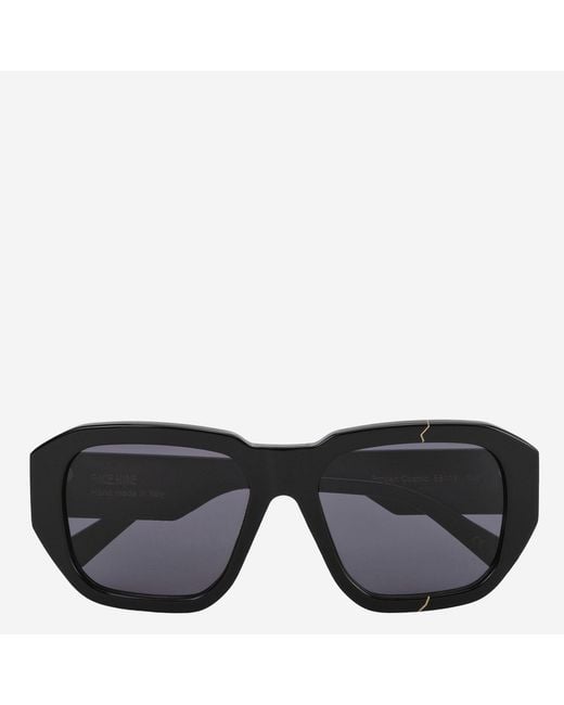 FACE HIDE Black Broken Cosmo Sunglasses Acetate for men
