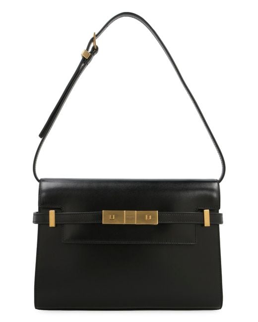 Saint Laurent Black Manhattan Leather Crossbody Bag Calf Shoulder