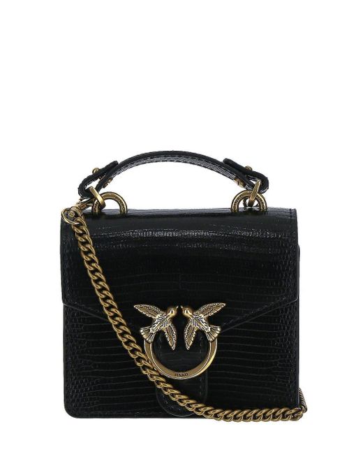 Pinko Love Bag Micro in Black Lyst
