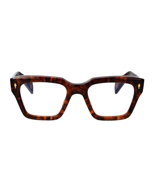 Jacques Marie Mage Brown Ichikawa Glasses