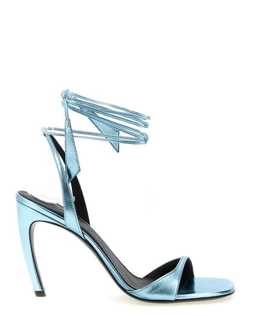The Attico Blue 'Ora' Sandals