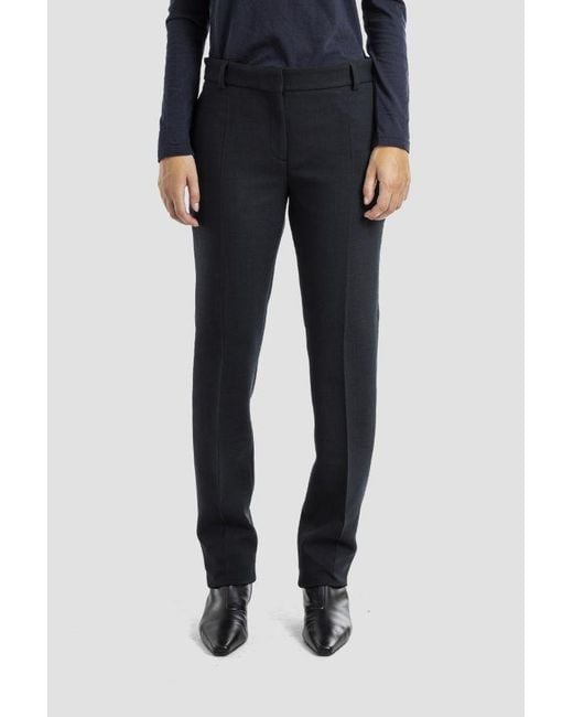 Totême Black Low Waist Slim Trouser Trousers