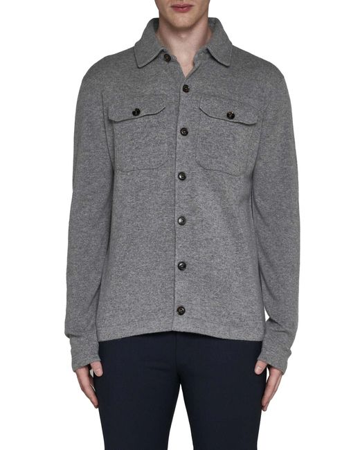 Piacenza Cashmere Gray Shirt for men