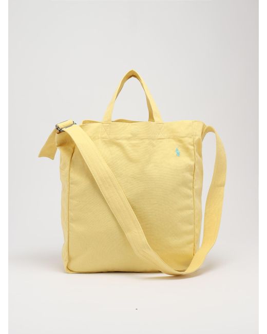 Polo Ralph Lauren Yellow Tote Large Canvas Tote for men