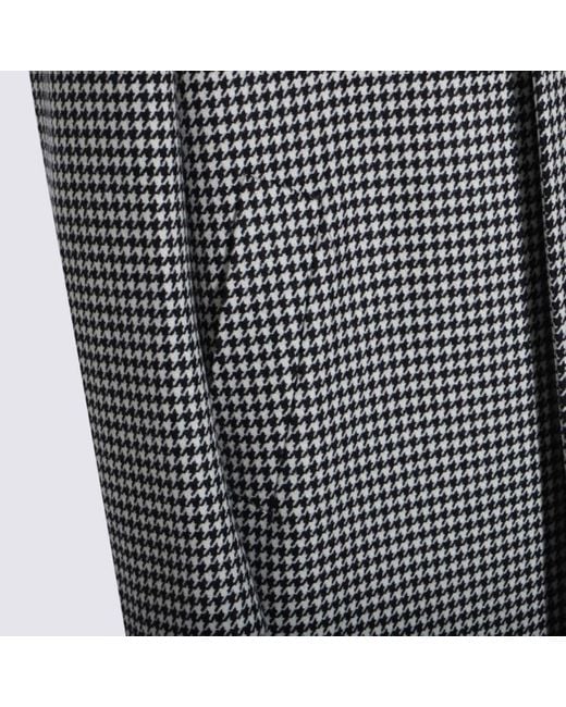 Lardini Gray Wool Coat for men
