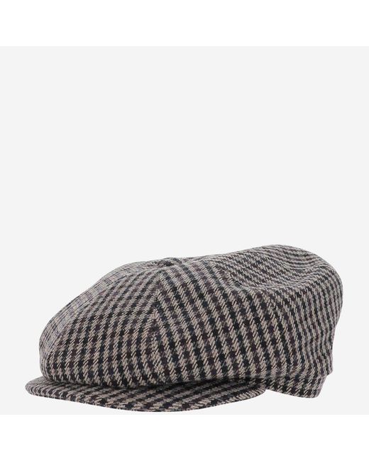 Tagliatore Gray Hat Wool-Blend for men