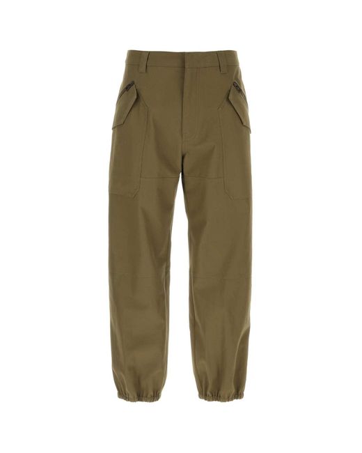 Loewe Green Army Cotton Pant for men