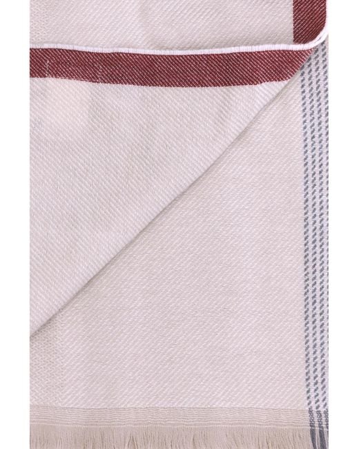 Brunello Cucinelli Pink Cashmere Scarf for men