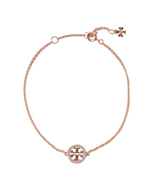 Tory Burch Miller Pave Chain Bracelet in Metallic Lyst