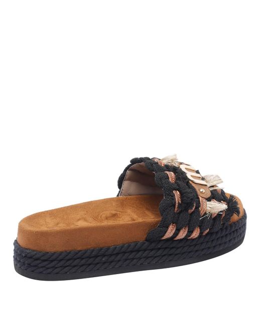 Mou Blue Monoband Sandals