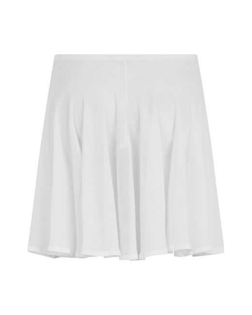 Alaïa White Mini Skirt Fine-Knit Viscose