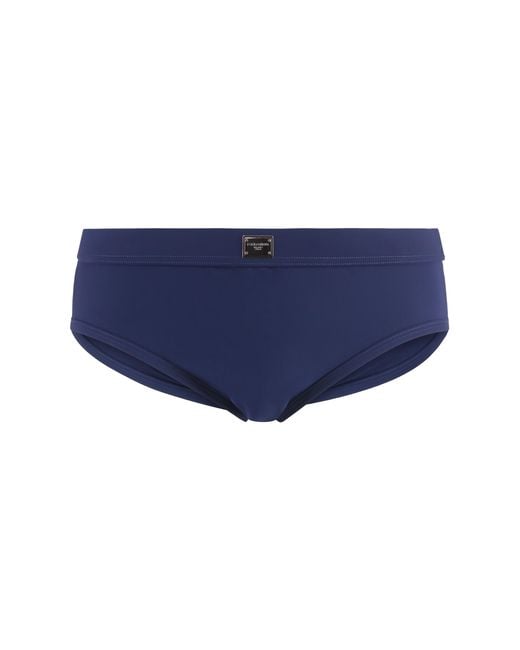 Dolce & Gabbana Blue Swim Briefs Shell: Polyamide Beachwear for men