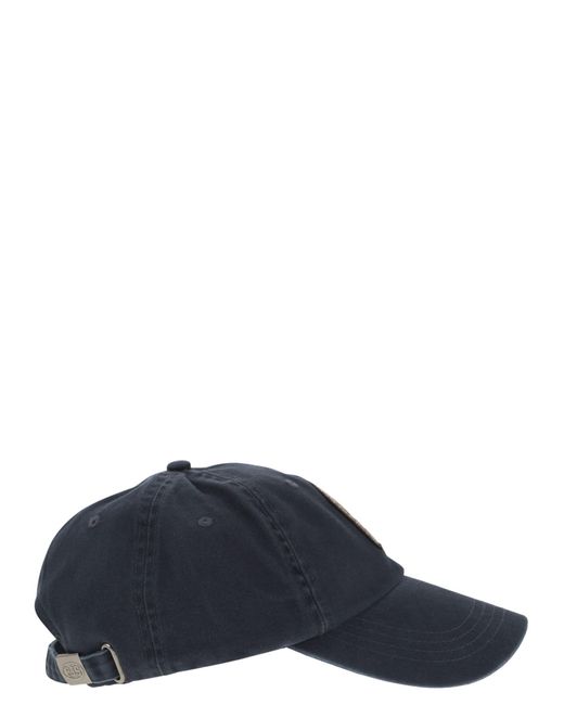 Parajumpers Blue Hat With Patch for men