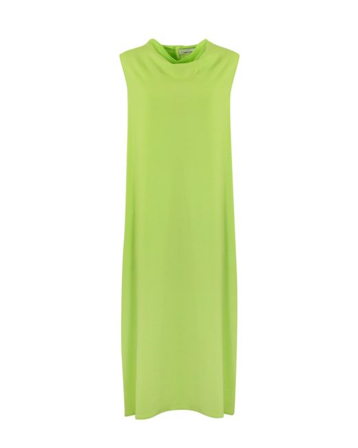 Liviana Conti Green Dress With Crater Neck