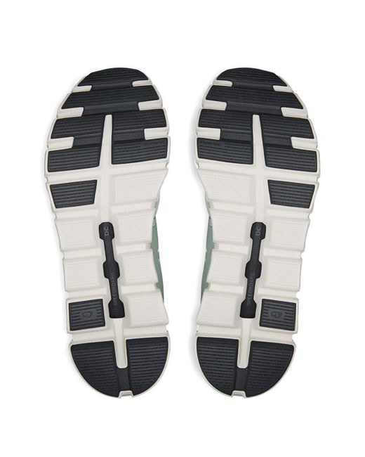 On Shoes Black Running Sneakers Cloud 6 Recycled Polyester Trainers for men