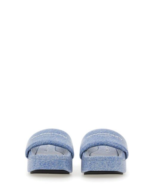 Alexander Wang Blue Slippers