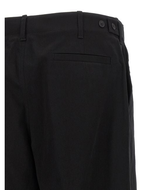Fendi Black Gabardine Trousers for men
