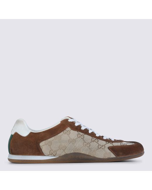 Gucci Men's Brown Leather Sneakers