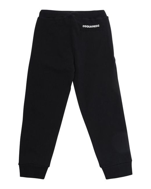 DSquared² Black Pants, Cotton Trousers for men