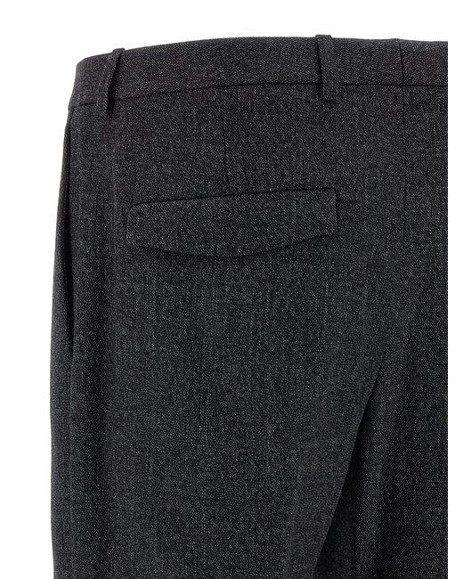 Gucci Black Mouliné Pants for men