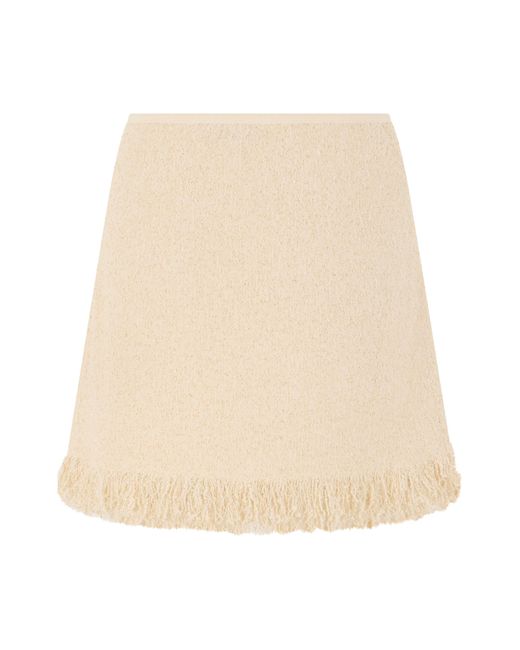 Elisabetta Franchi Natural Skirt Cotton