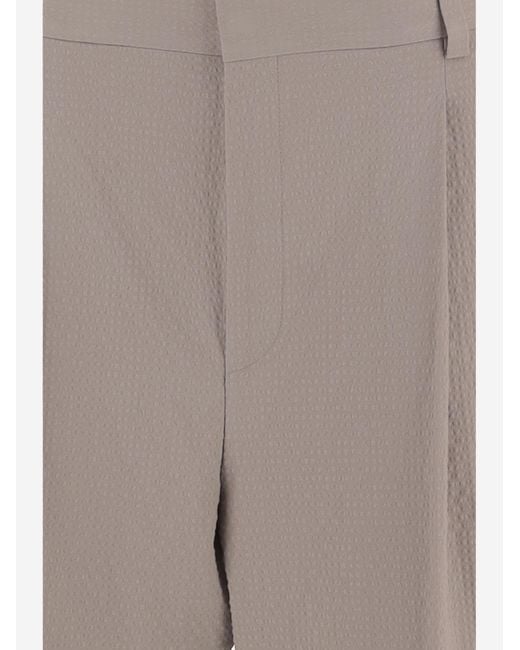 Boss Gray Shorts Stretch Cotton for men