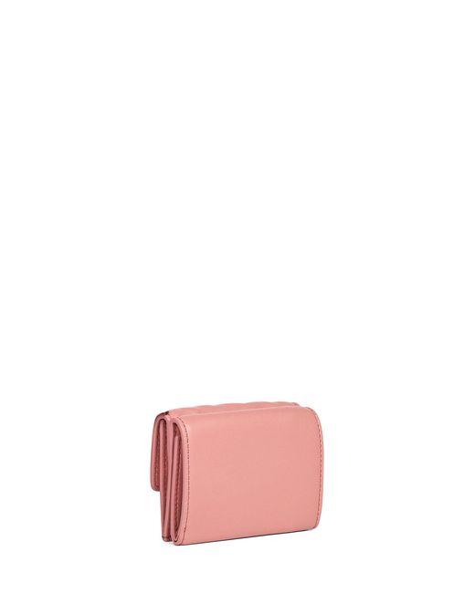 Fendi Pink Micro Trifold Baguette Wallet