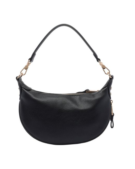 Liu Jo Black Logo Small Hobo Bag